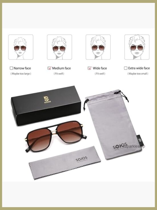 Square Retro Polarized Sunglasses with UV400 Protection main image 7